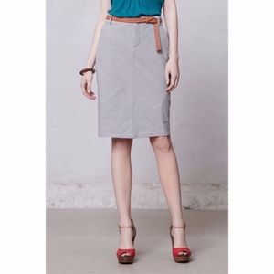 Anthropologie Pilcro Striped Denim Skirt